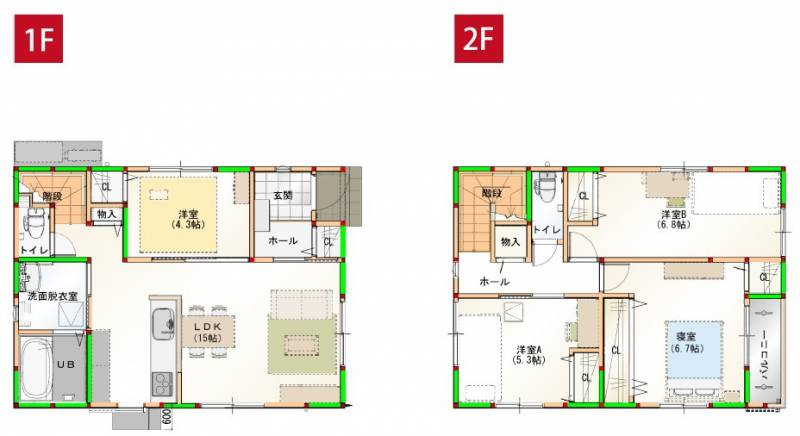 高知市一宮中町 一戸建 の間取り画像