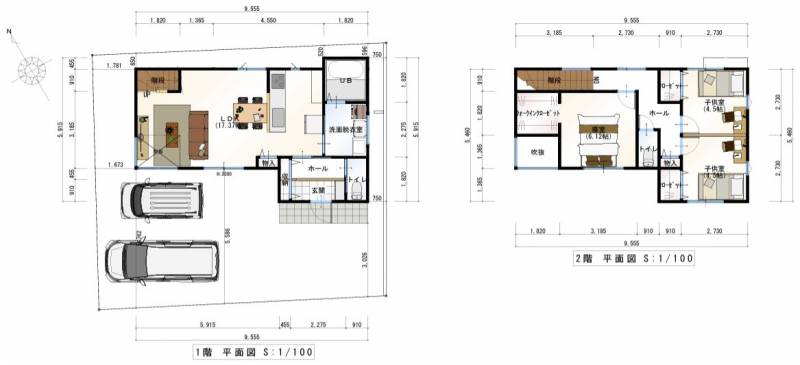 高知市大津乙 一戸建 の間取り画像