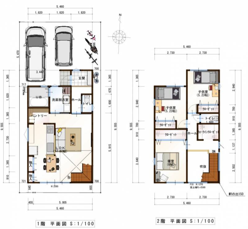 高知市薊野西町 一戸建 の間取り画像