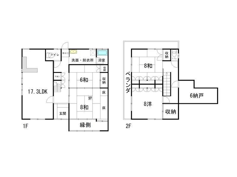 高知市横浜西町 一戸建 の間取り画像