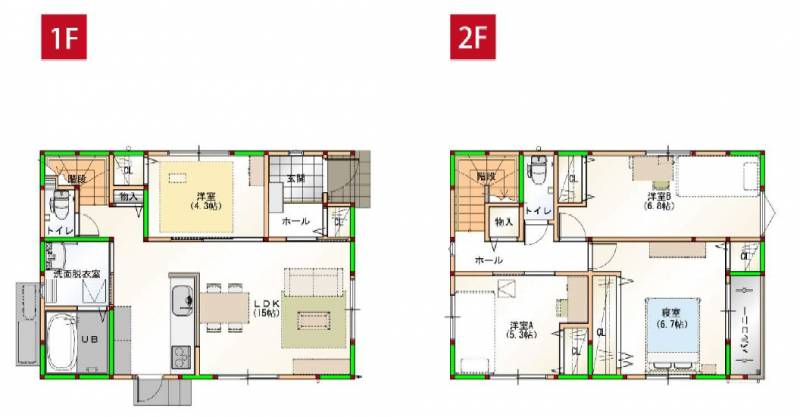 土佐市高岡町丙 一戸建 の間取り画像