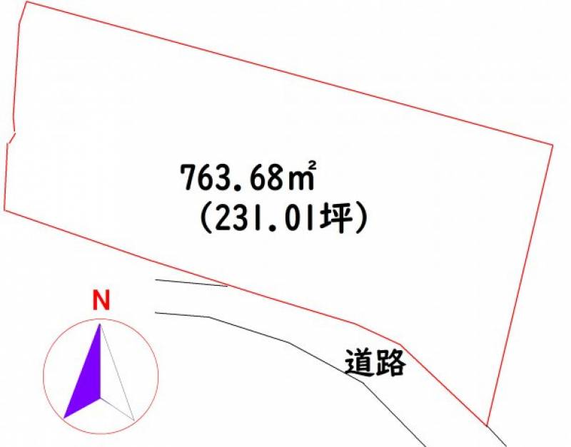 吾川郡いの町八田  の区画図