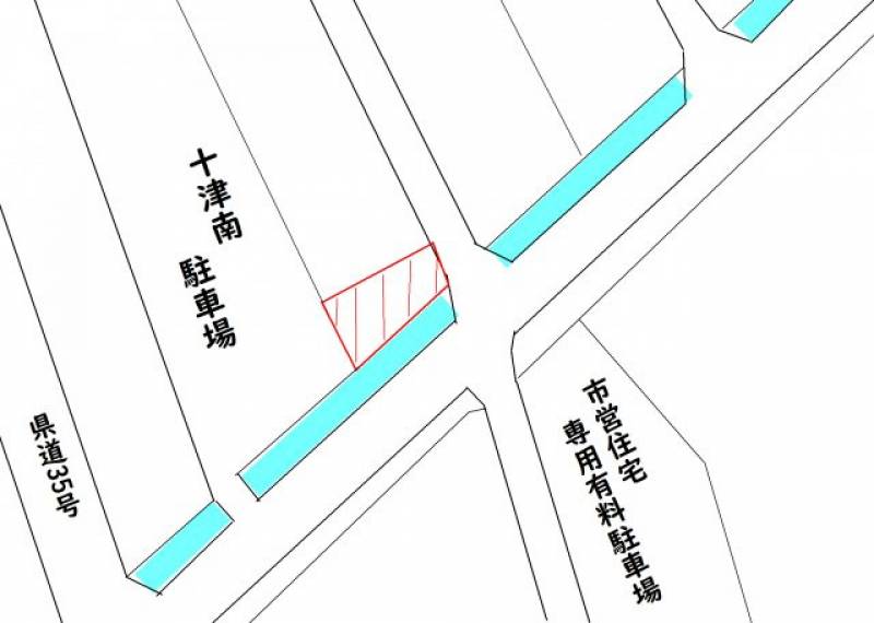 高知市十津  の区画図