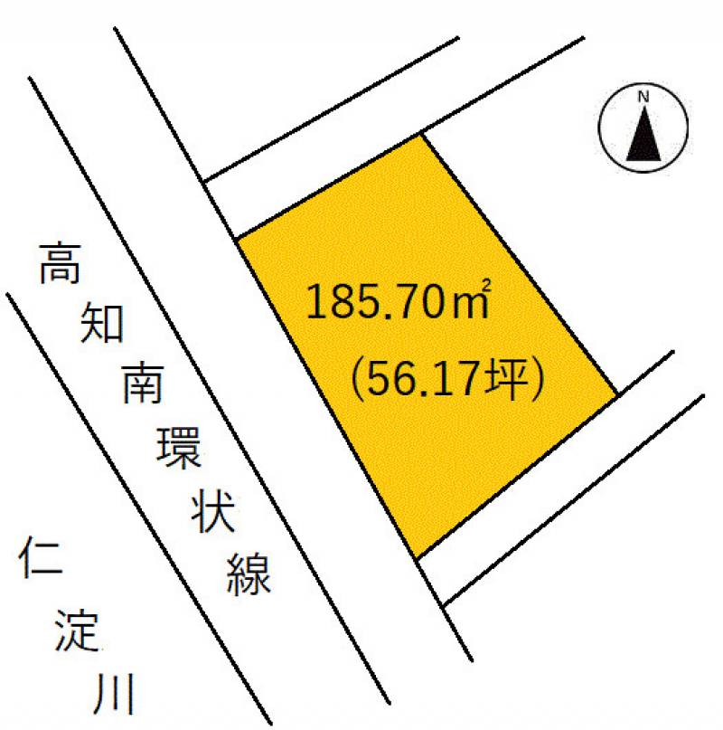 吾川郡いの町  の区画図