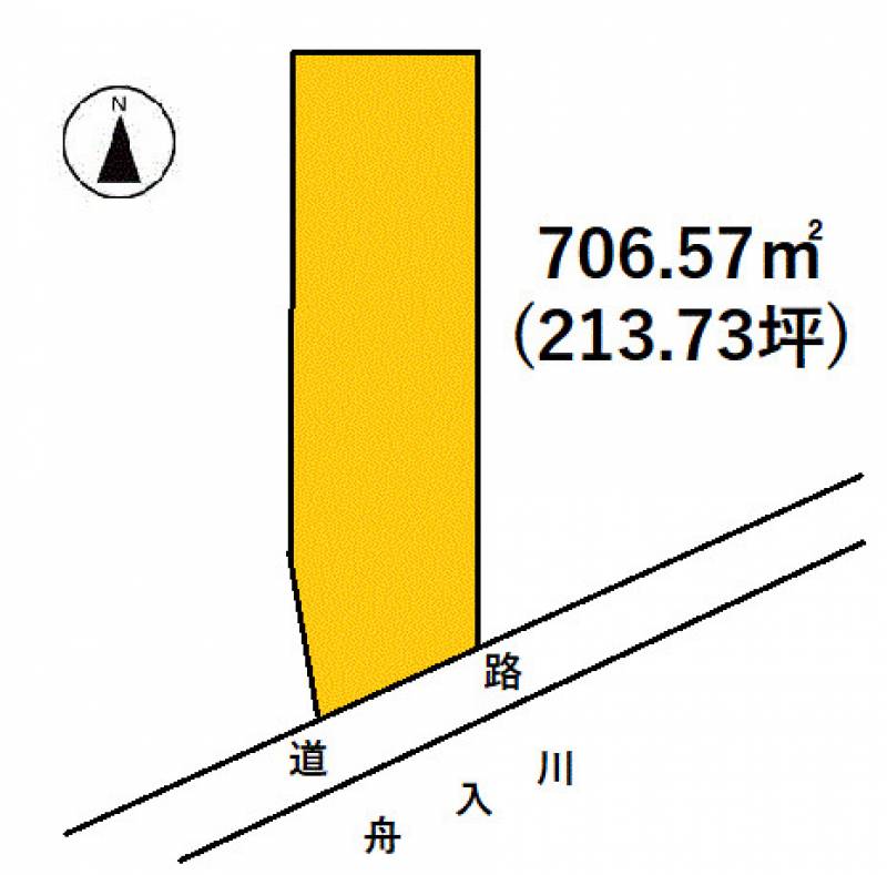 香美市土佐山田町中野  の区画図