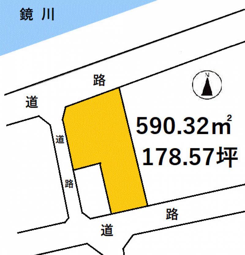 高知市天神町  の区画図