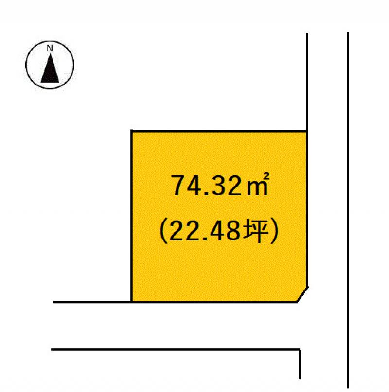 高知市百石町  の区画図