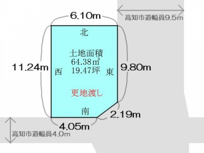 高知市介良乙  の区画図