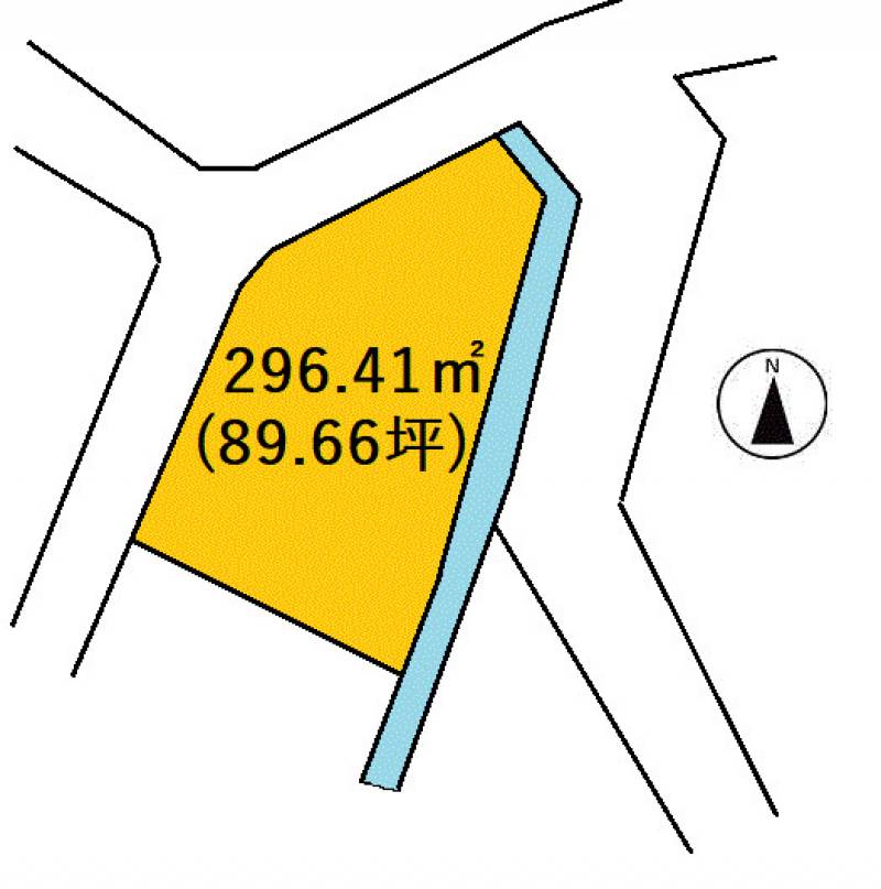 高知市十津  の区画図
