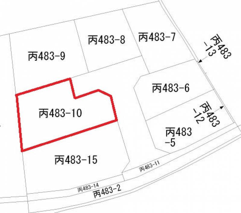 高知市朝倉丙  の区画図