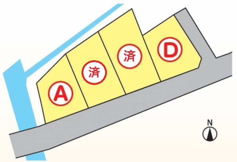 高知市神田  の区画図