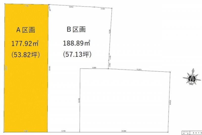 高知市城北町  の区画図