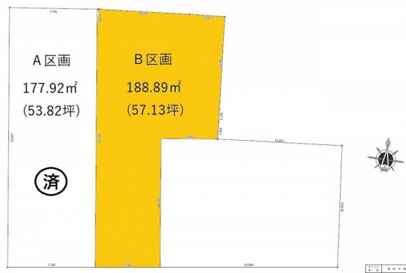 高知市城北町  の区画図