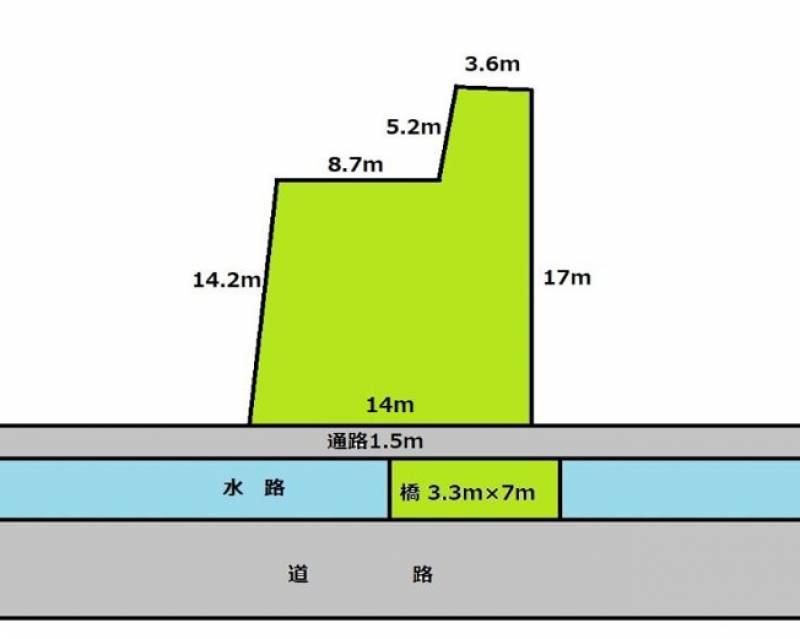 土佐市高岡町丙  の区画図