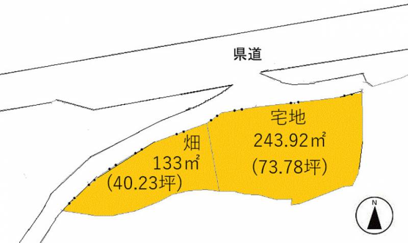 高岡郡佐川町加茂  の区画図