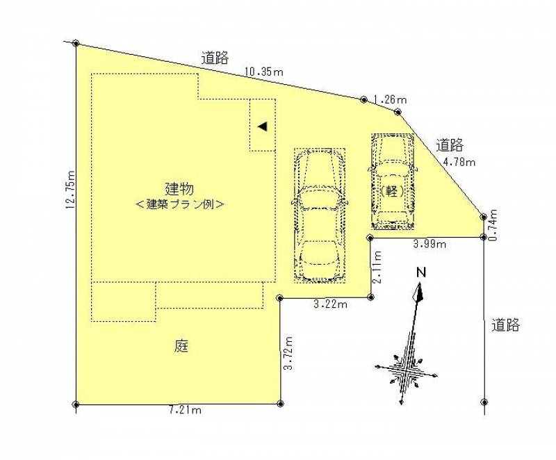 高知市朝倉己  の区画図