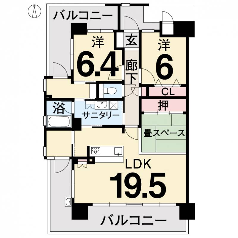 アルファステイツ愛宕山 の間取り画像