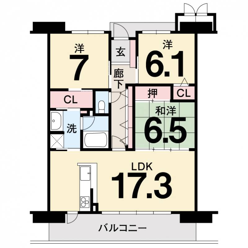 サーパス青柳町 の間取り画像