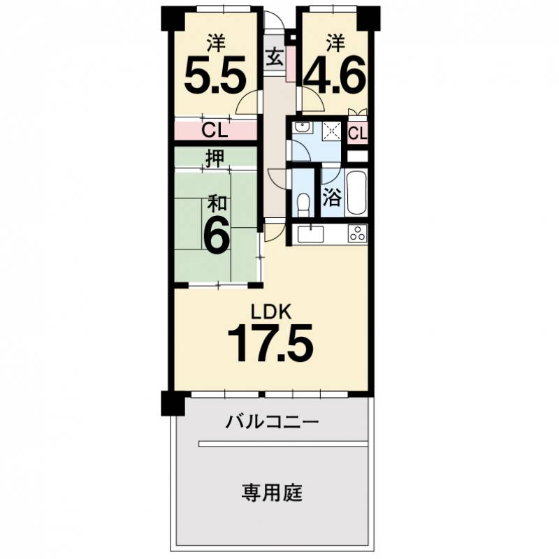 アーネスト針木 102の間取り画像