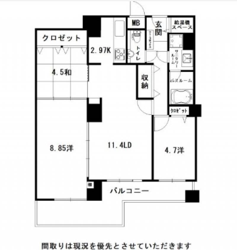 トップワン四国 604の間取り画像