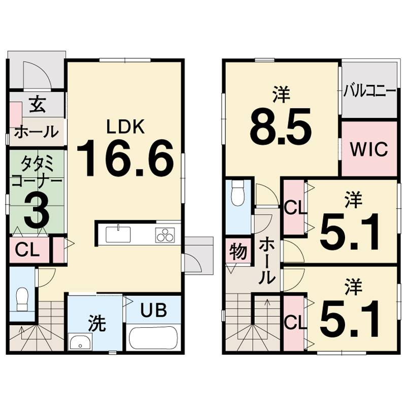 高知市朝倉甲 一戸建 ⑩の間取り画像