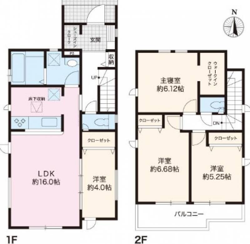 高知市介良乙 一戸建 6期5棟1号棟の間取り画像