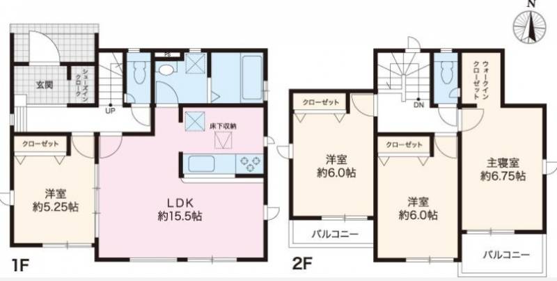 高知市介良乙 一戸建 6期5棟3号棟の間取り画像