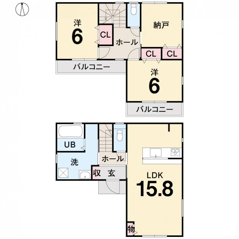 高知市一宮しなね 一戸建 A号地の間取り画像