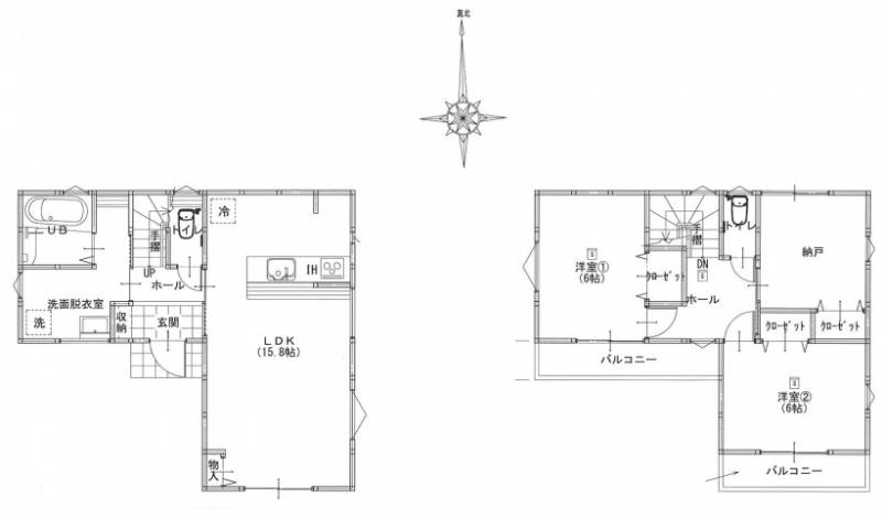 高知市一宮しなね 一戸建 A号地の間取り画像