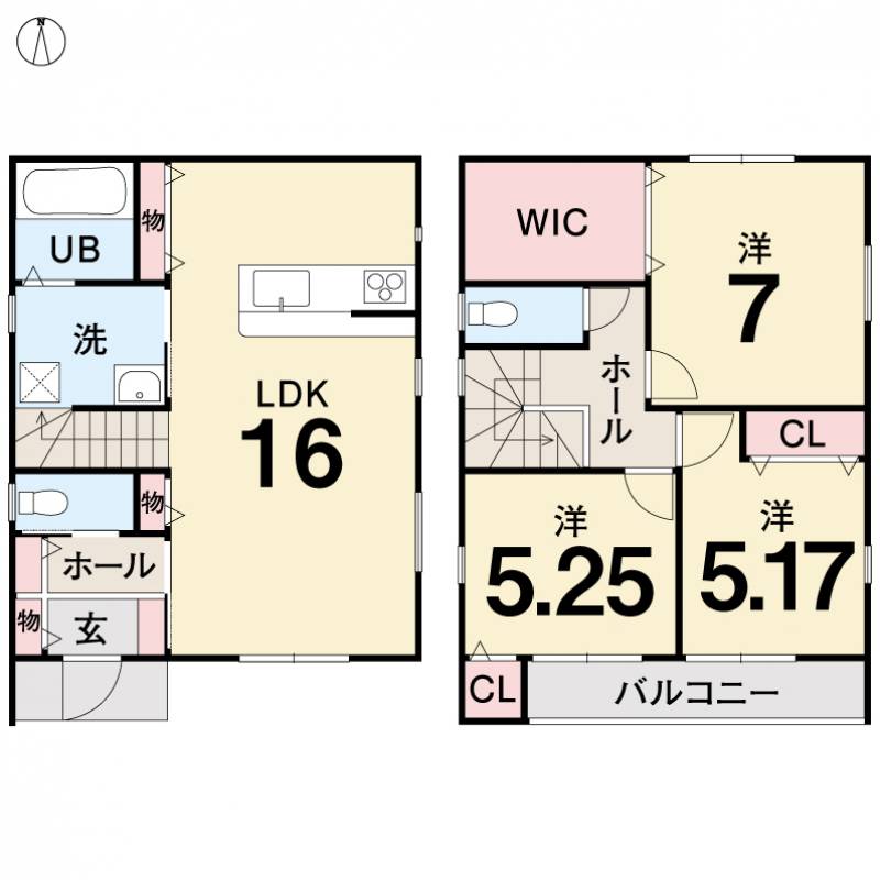 高知市一宮しなね 一戸建 C号地の間取り画像