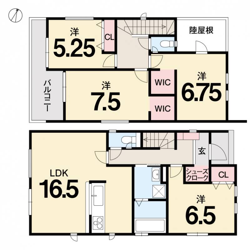 高知市針木東町 一戸建 針木東町3期3棟2号地の間取り画像