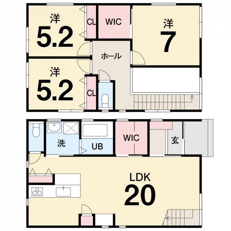 高知市秦南町 一戸建 の間取り画像