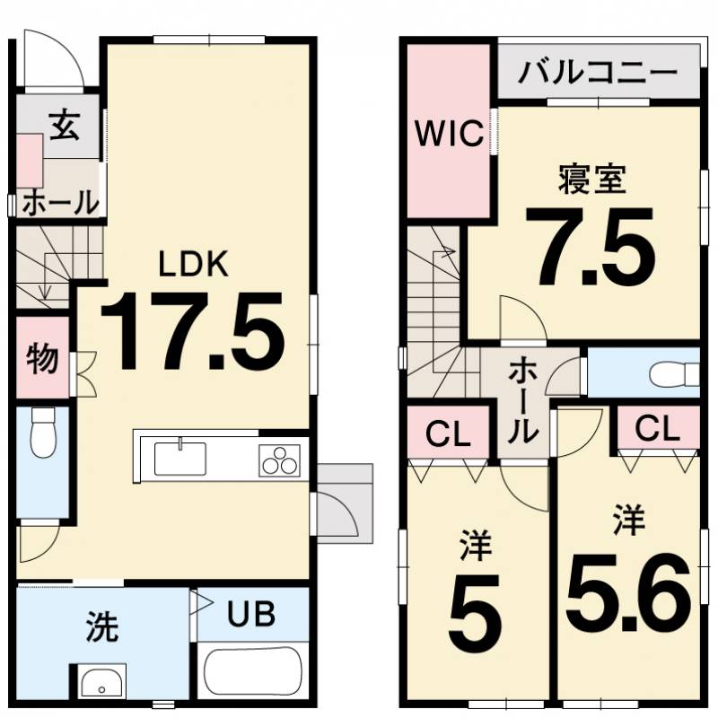 高知市北竹島町 一戸建 ⑥の間取り画像