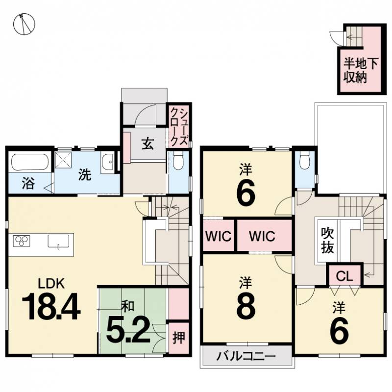 南国市大そね甲 一戸建 南国大そねⅤ3号地の間取り画像