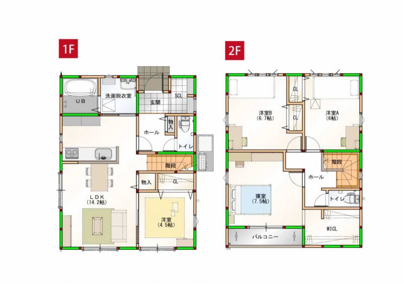 高知市潮新町 一戸建 ①の間取り画像