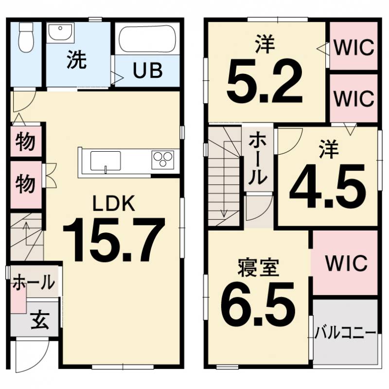 高知市相模町 一戸建 ②の間取り画像