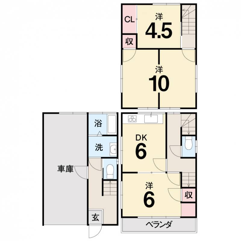 高知市薊野西町 一戸建 の間取り画像