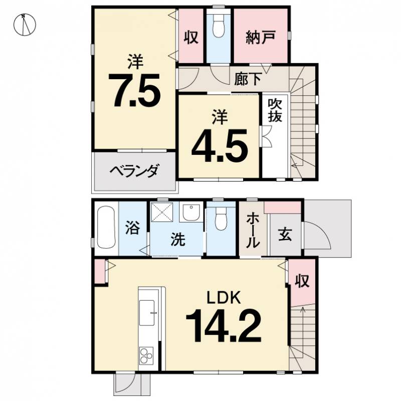 土佐市高岡町乙 一戸建 の間取り画像