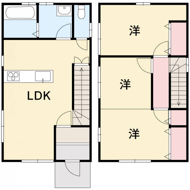 高知市一宮東町 一戸建 の間取り画像