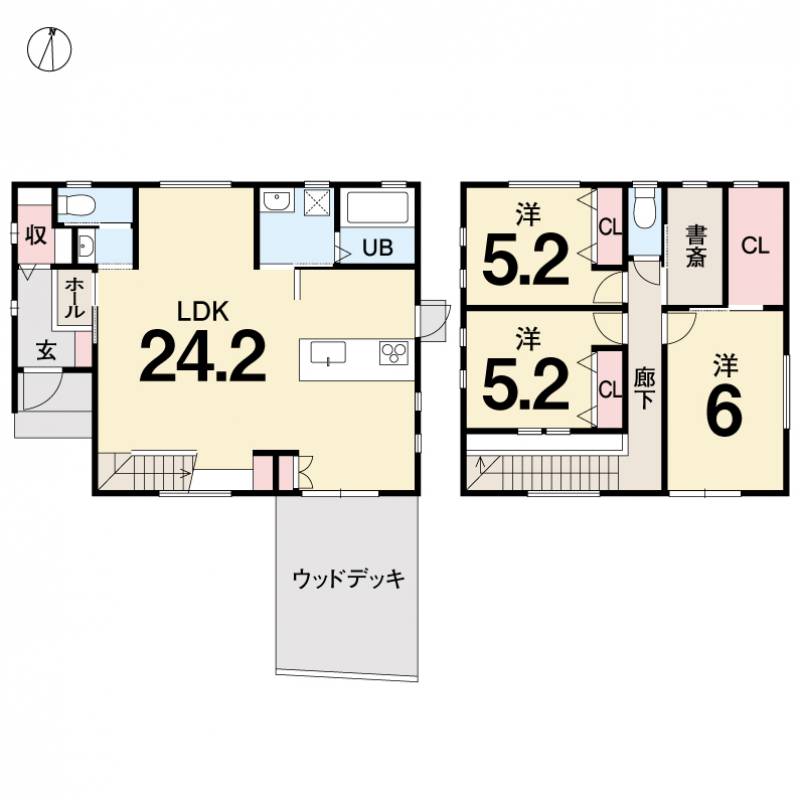 高知市石立町 一戸建 の間取り画像