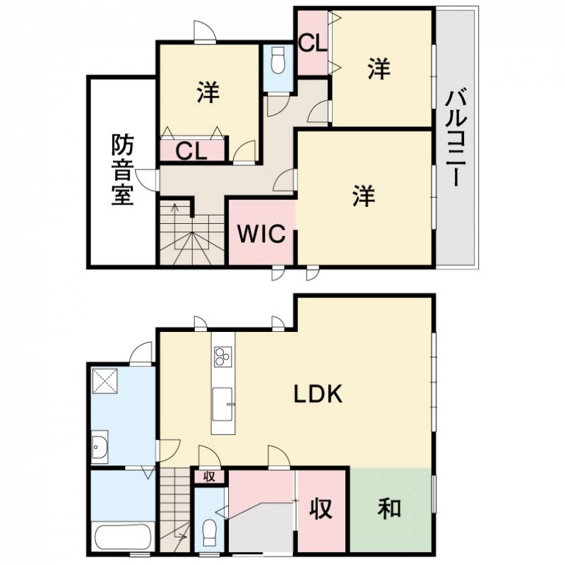 高知市神田 一戸建 の間取り画像