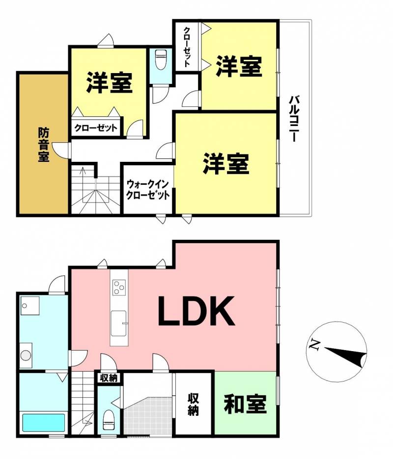 高知市神田 一戸建 の間取り画像