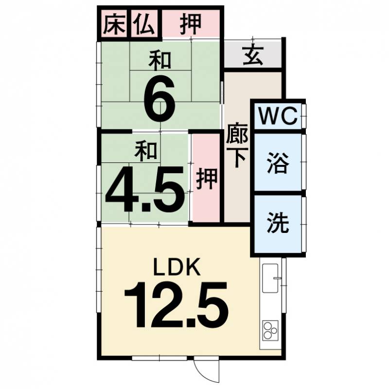 高知市瀬戸 一戸建 の間取り画像