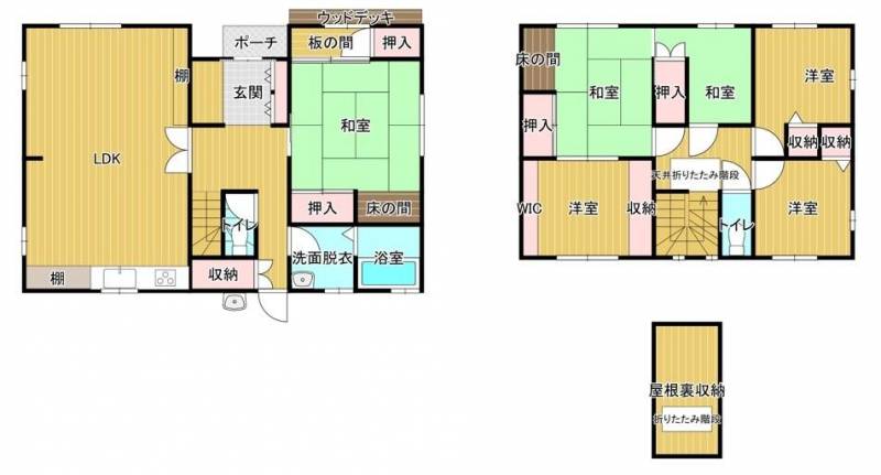 高知市横浜新町 一戸建 の間取り画像