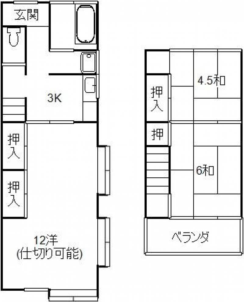 高知市一宮中町 一戸建 の間取り画像