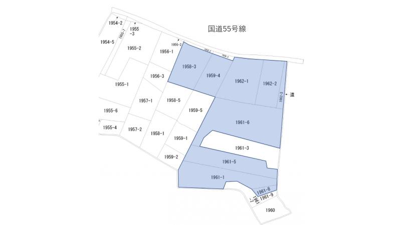 香南市野市町東野 香南市野市町東野　売土地の区画図