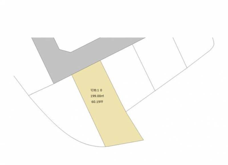 高知市朝倉丙 朝倉丙新規分譲地10号地の区画図