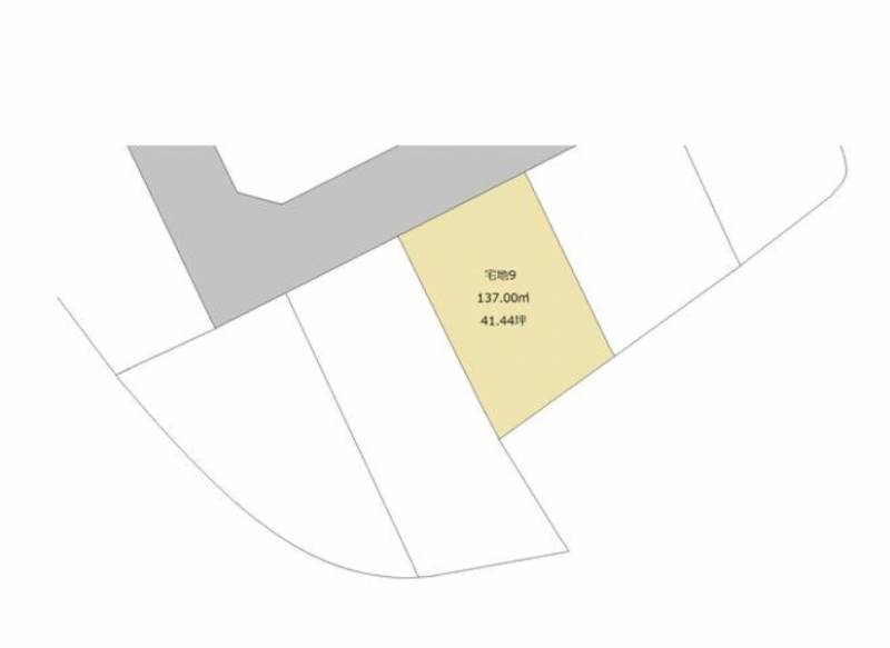 高知市朝倉丙 朝倉丙新規分譲地9号地の区画図
