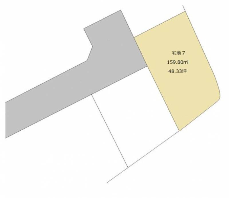 高知市朝倉丙 朝倉丙新規分譲地7号地の区画図
