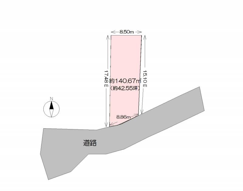 高知市南久万 の区画図